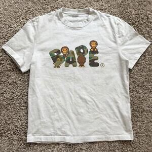 White Bape Camo Baby Milo Tee